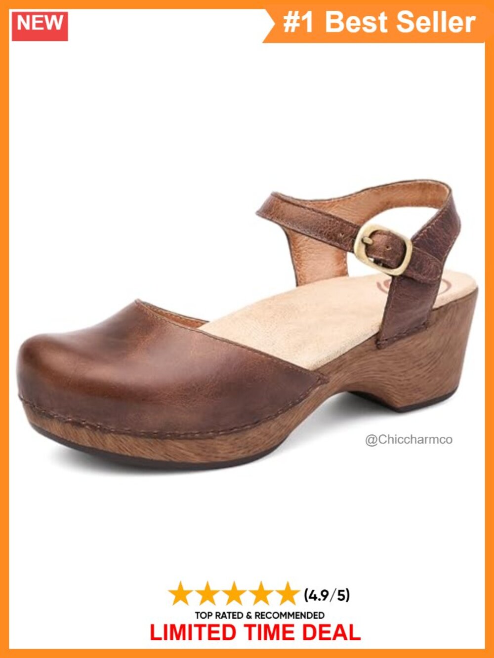 Dansko Sam Leather Platform Sandals - Comfort Support Dress Casual